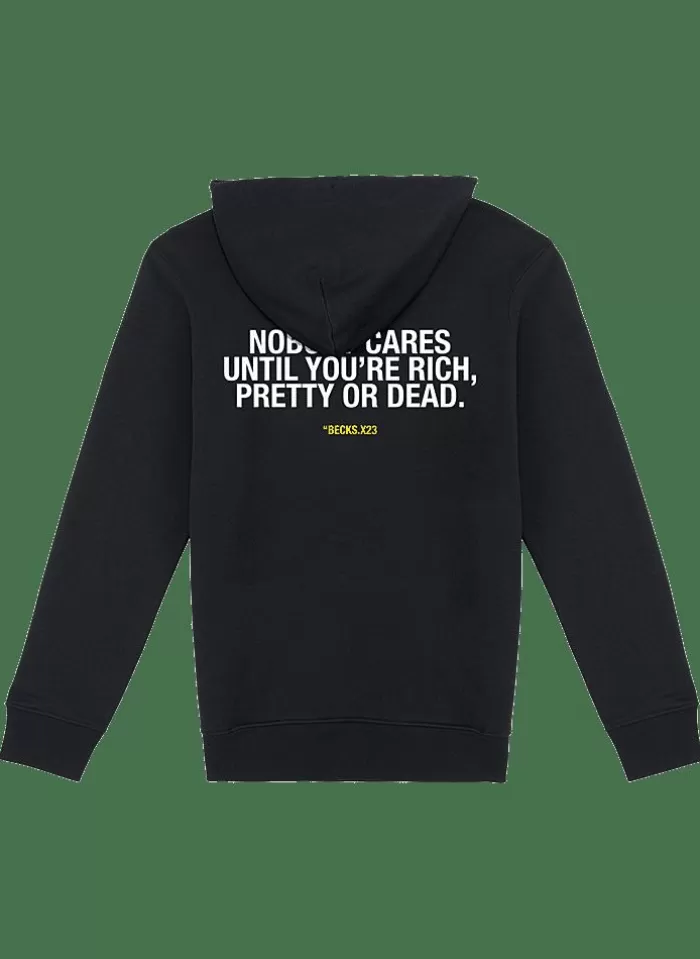 BECKS. Becks Hoodie Nobody Cares Until zwart Cheap