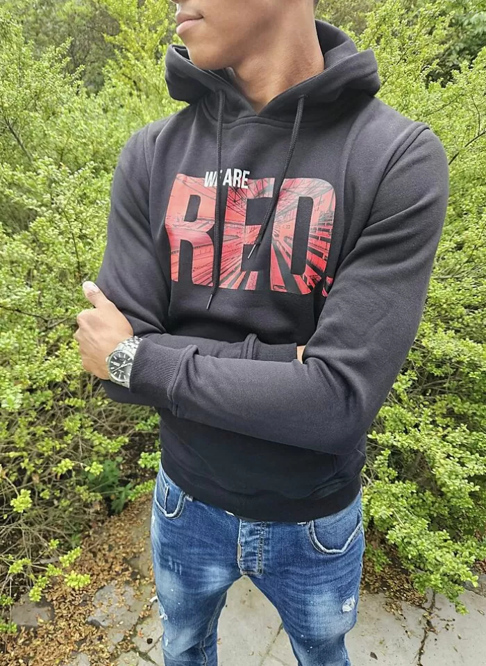 BECKS. Becks Hoodie We Are Red zwart Discount