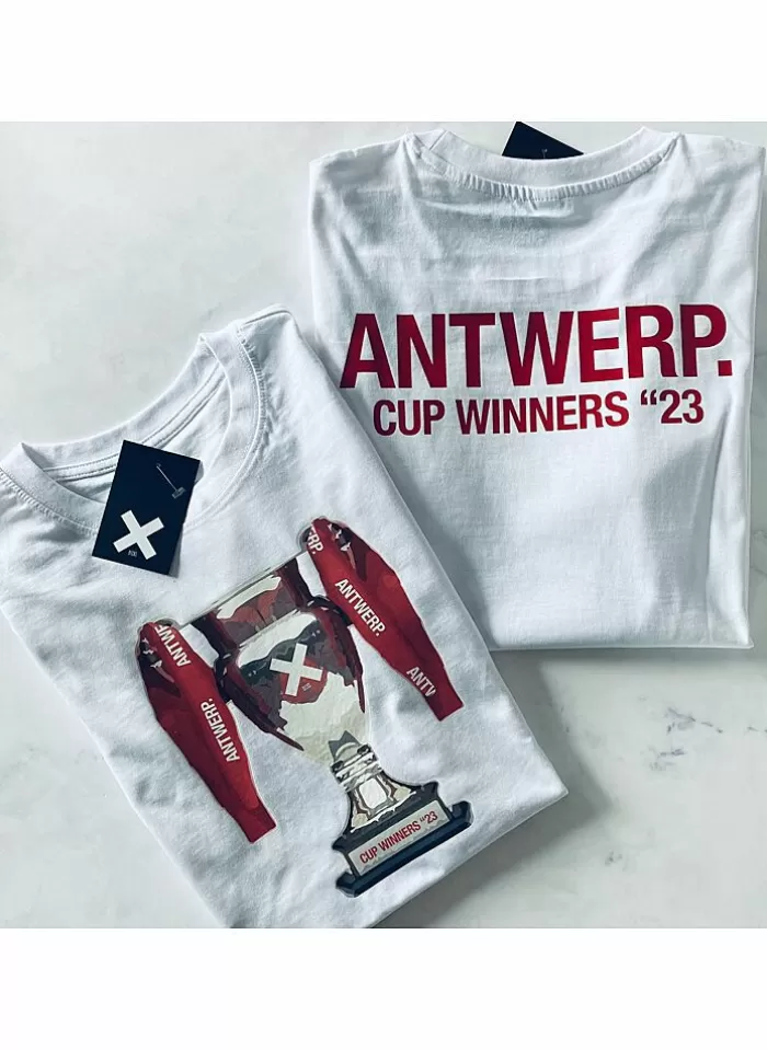 BECKS. Becks T-Shirt Beker Winnaar (Geleverd) wit Flash Sale