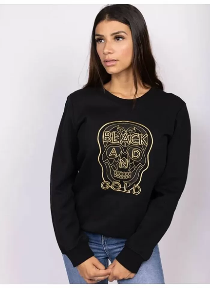 black & gold Black&Gold Sweater Remorte Women zwart Outlet