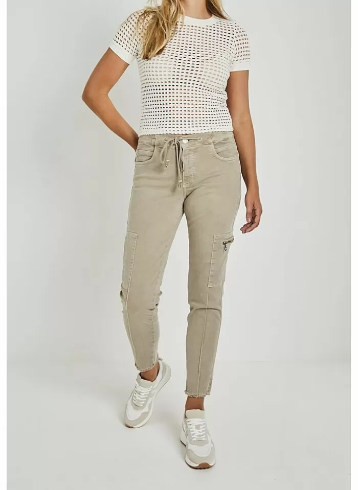 PARA MI Broek Van - Jill Cargo desert sage Clearance