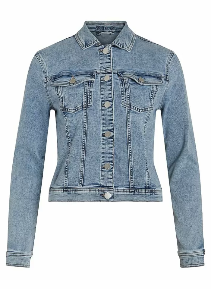 Vila Jeansvest Van - Vineed Noos Light Blue Denim New