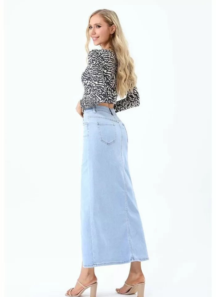 Musthaves Jeansrok Light Licht blauw Cheap