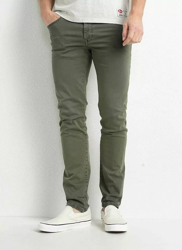 Petrol Broek Seaham Colored army green Hot