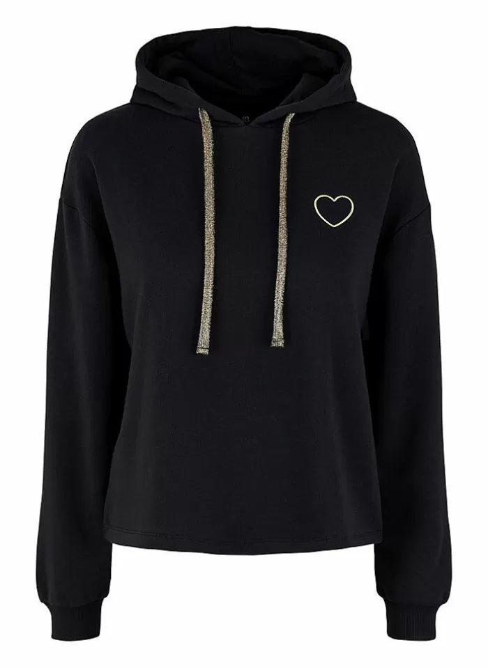 Pieces Hoodie Chilli Amour zwart Outlet