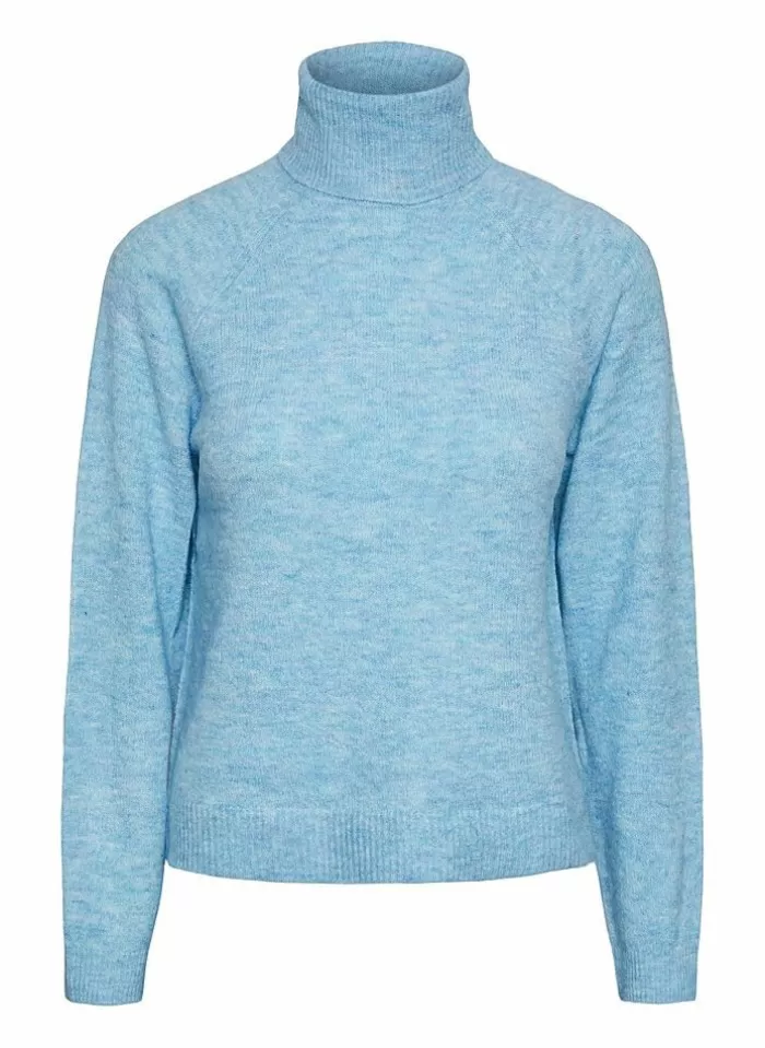 Pieces Pull Juliana Rollneck Noos Licht blauw Outlet