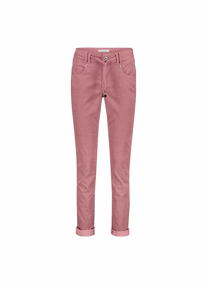 red button Broek Relax Fine Cord Fashion