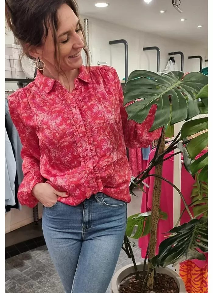 Vila Shirt Van - yla pink yarrow Store