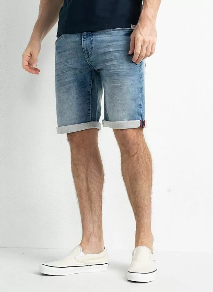 Petrol Short Van - M-1030-Sho001 light grey denim Fashion