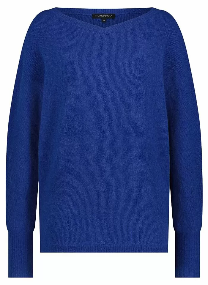 Tramontana Pull Boatneck 21 bright blue Hot