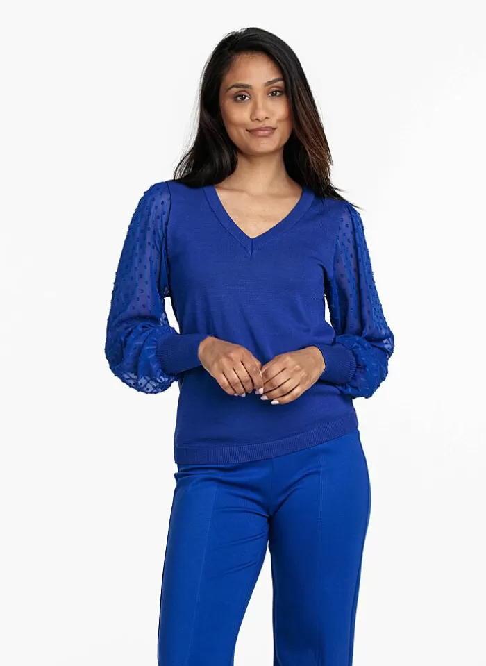 Tramontana Pull V-Neck Fancy Sleeves 15 Outlet