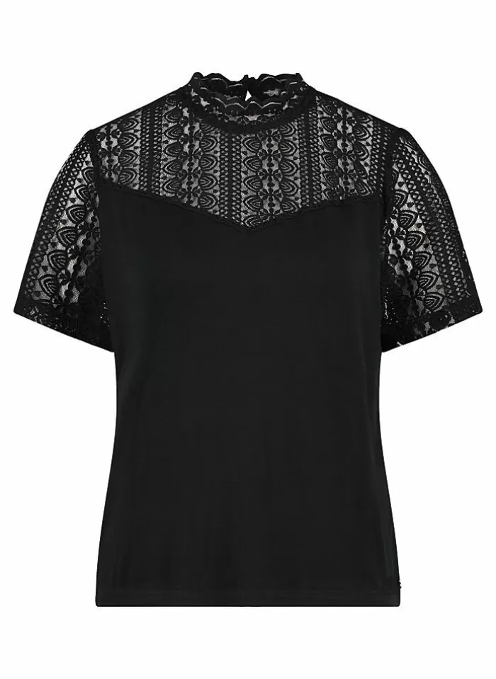 Tramontana Top Lace Details 7 zwart Shop