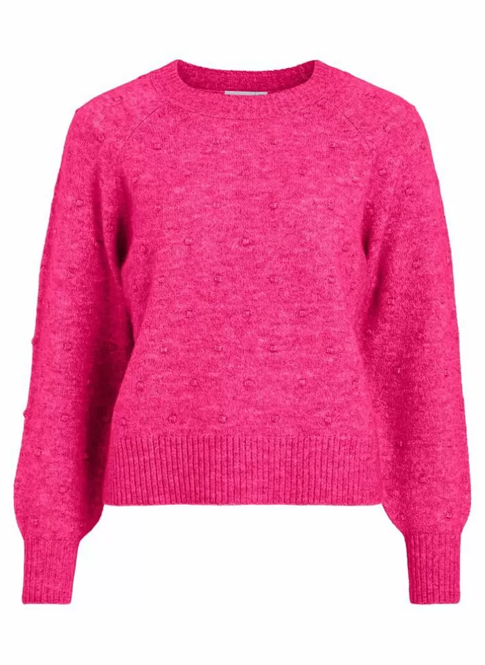 Vila Pull Marcy pink yarrow Store